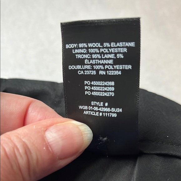 Aritzia Babaton Bureau Pant Black and White size 8 - Picture 12 of 15